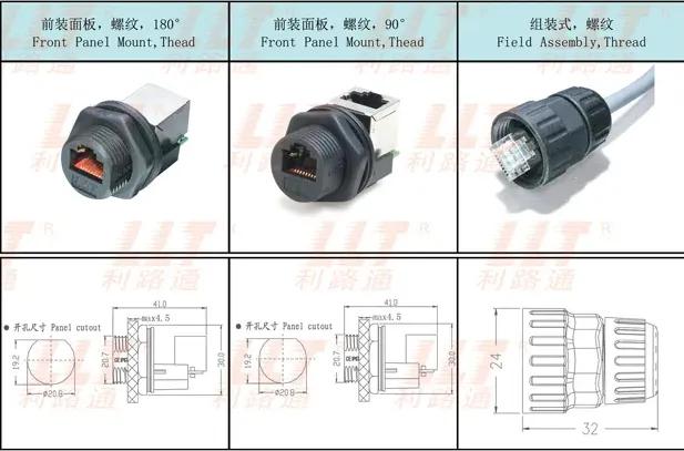 RJ45-M19 Assembly Quick Lock